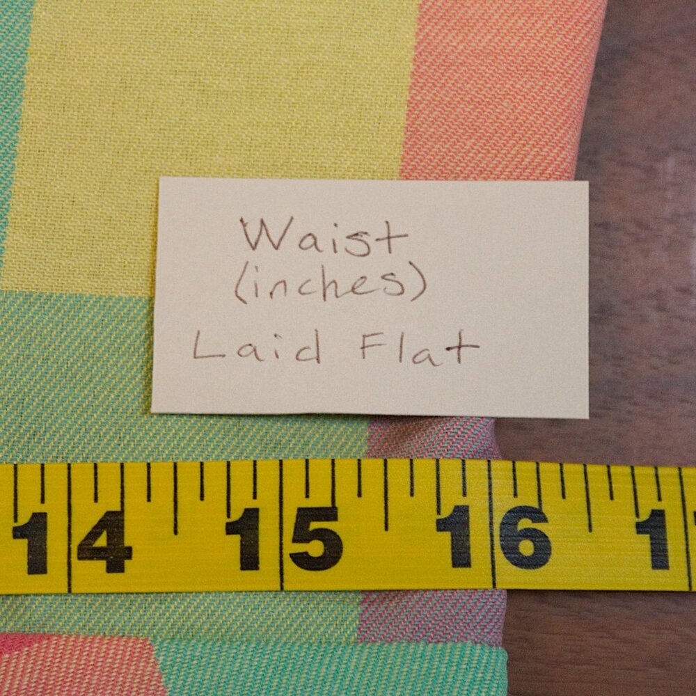 1950s Style Pastel Plaid Swing Dress with Cap Sleeve XL - Picture 9 of 12